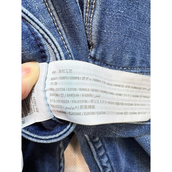 Abercrombie & Fitch Women's Simone High Rise Jean Legging Raw Hem Size 27/4 Blue - Picture 4 of 10